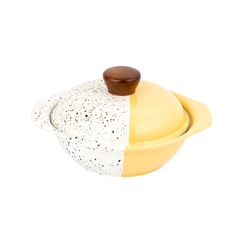 에나멜 V 자형 냄비