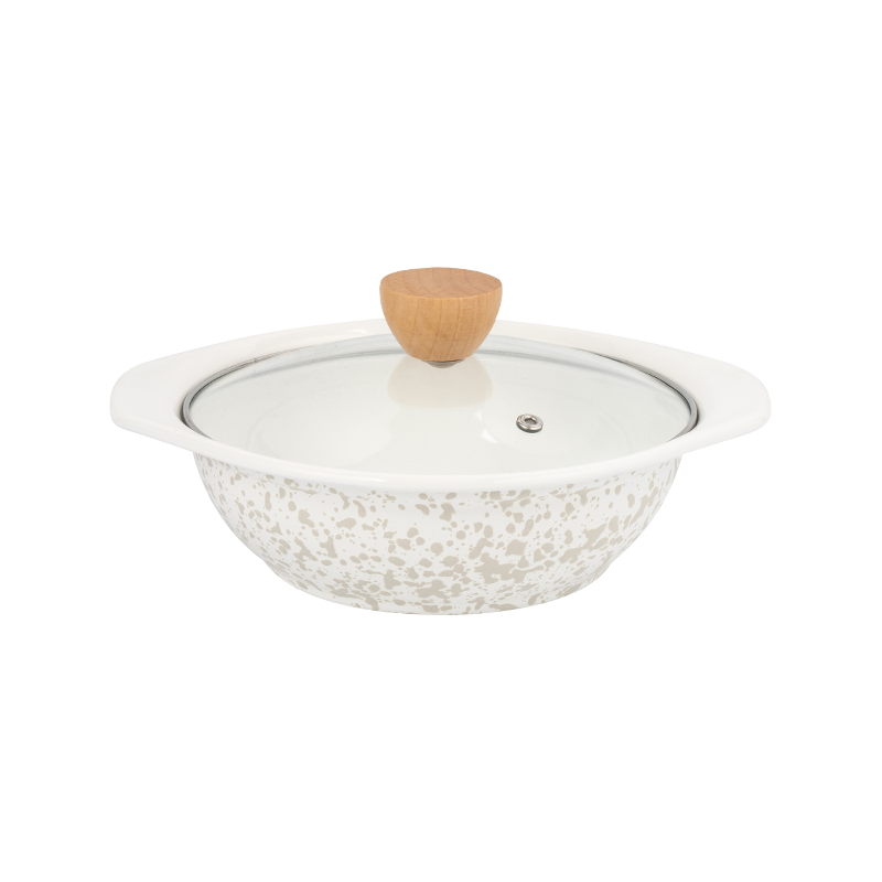 에나멜 V 자형 냄비