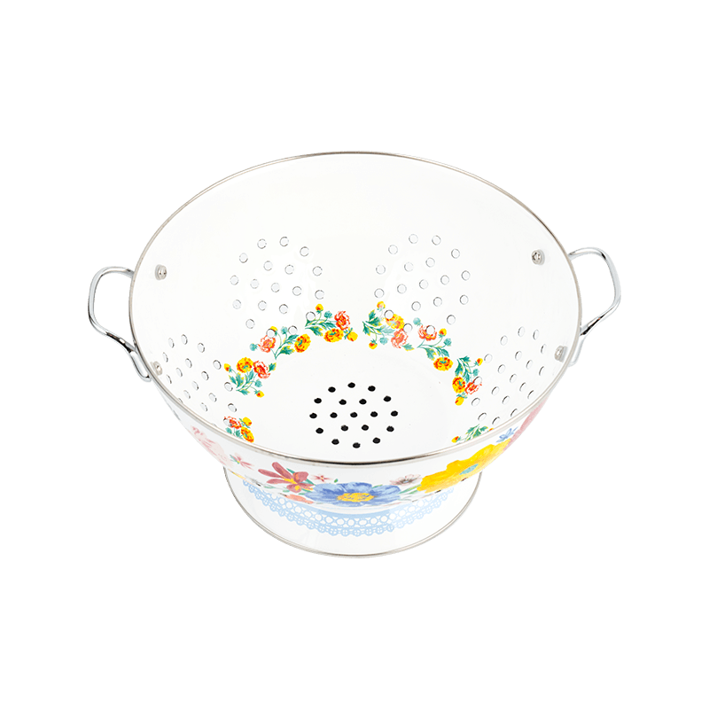 빈티지 에나멜 과일 바구니