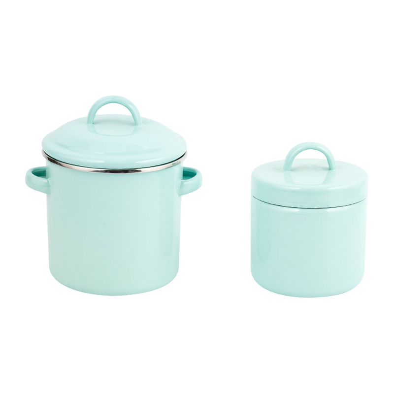 에나멜 미니 오일 항아리