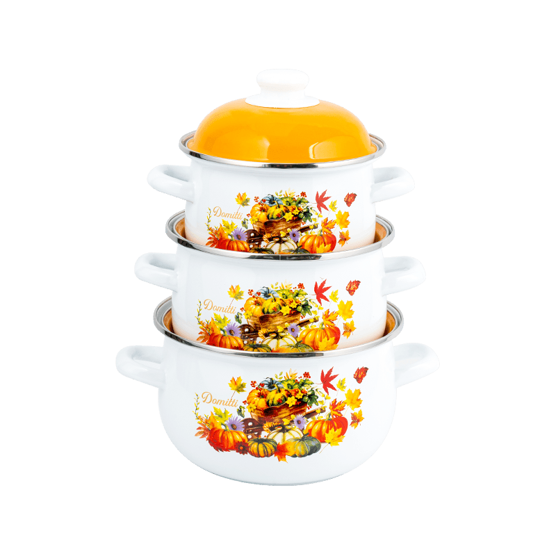 806d-5 스테인레스 스틸 둥근 림 스톡 팟 끓인 에나멜 냄비