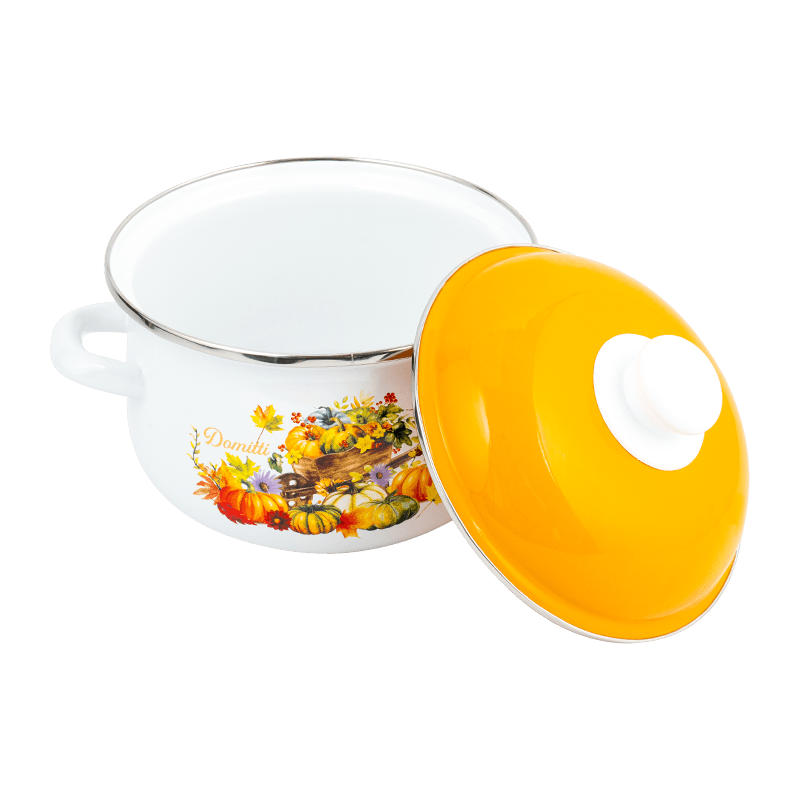 806d-5 스테인레스 스틸 둥근 림 스톡 팟 끓인 에나멜 냄비