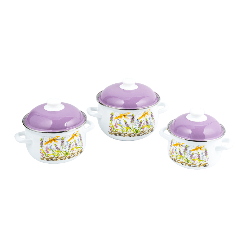 806d-5 스테인레스 스틸 둥근 림 스톡 팟 끓인 에나멜 냄비