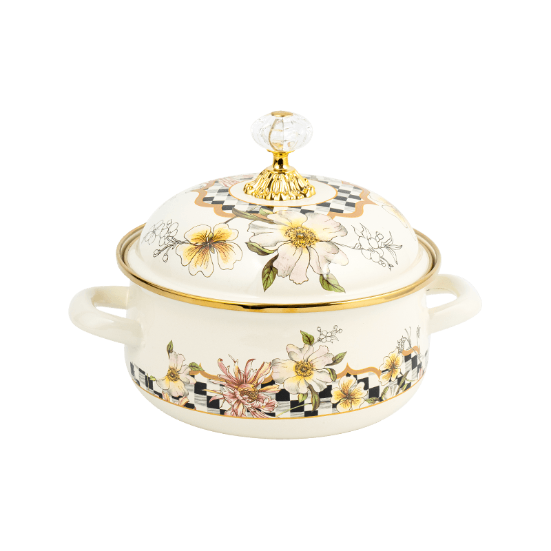 807d 더블 핸들 에나멜 감시 냄비