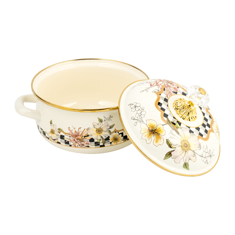 807d 더블 핸들 에나멜 감시 냄비