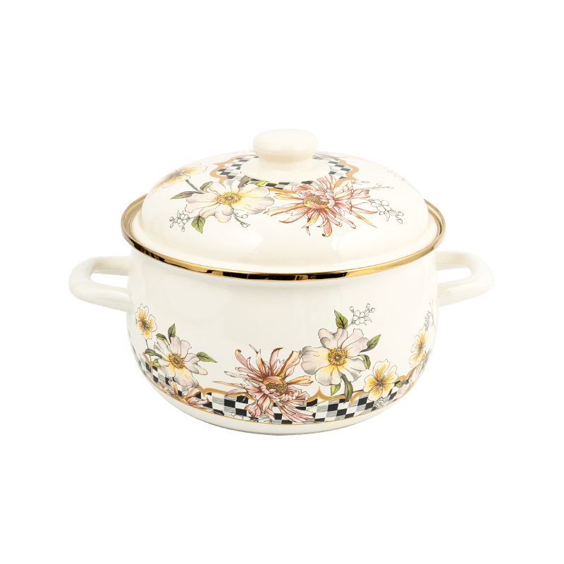 806d-5 스테인레스 스틸 둥근 림 스톡 팟 끓인 에나멜 냄비