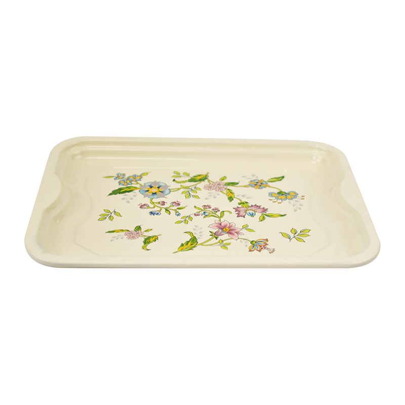 에나멜 플레어 림 사각형 플레이트