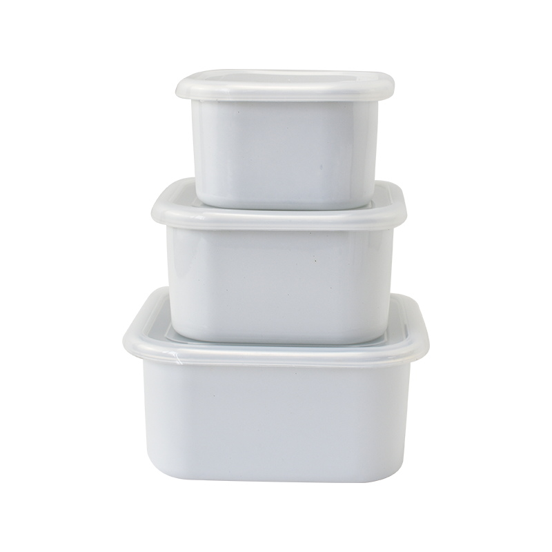 에나멜 스퀘어 아이스 보울